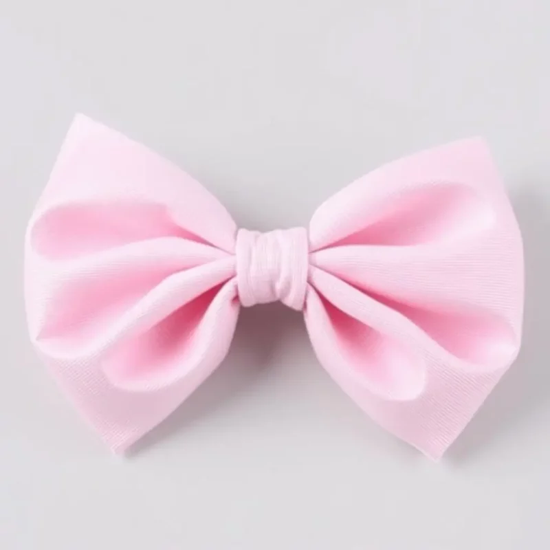 Pastel Pink Cotton Bow