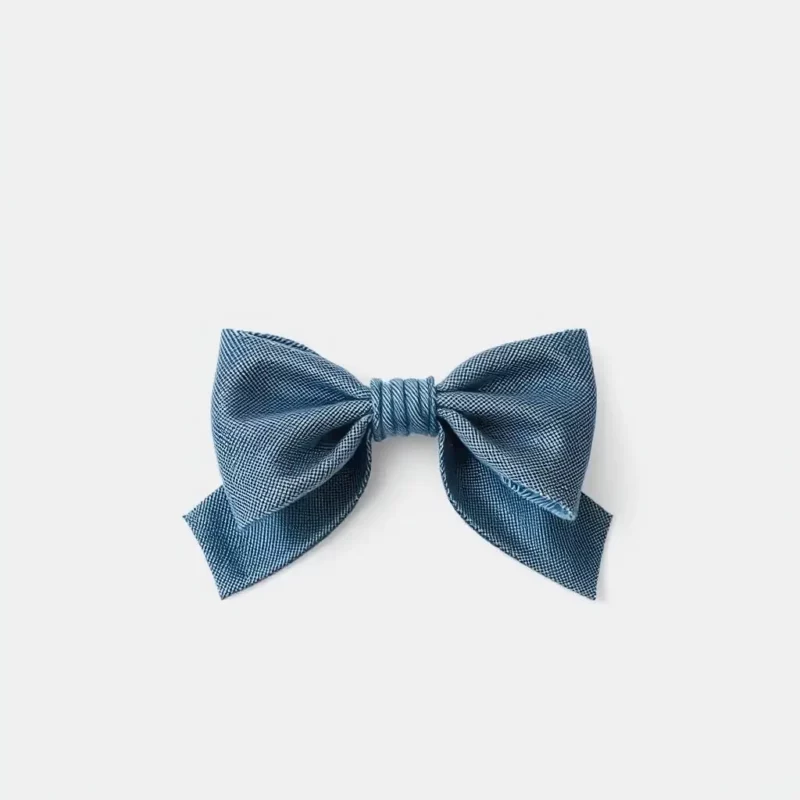Blue Denim Bow