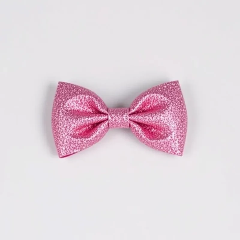 Pink Glitter Bow